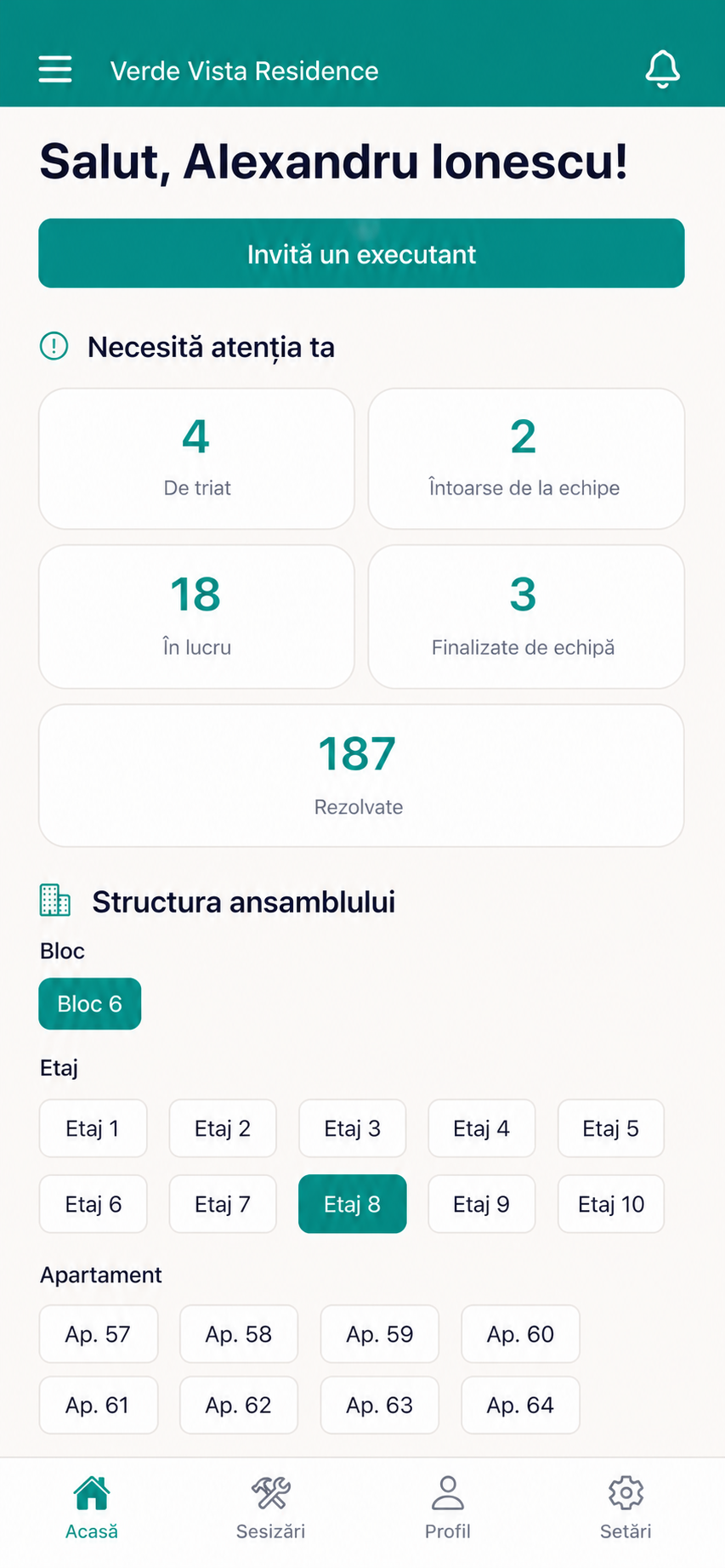 Dirigintele: Vede ce necesită atenție.